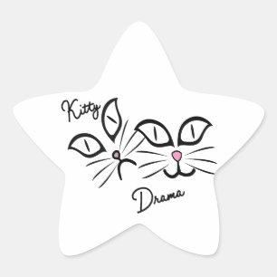 Kat Drama Ster Sticker