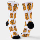 Kat Drink bubbelthee Sokken (Gebogen)