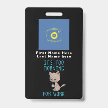 Kat Drink koffie - Te morgens voor werk