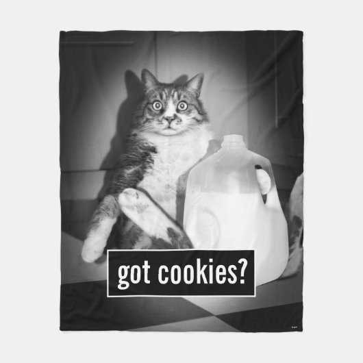 Kat Drink melk van Jug Fleece Deken (Voorkant)