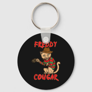 Kat _ Dy Cougar -grappig Halloween voor mannen vro Sleutelhanger