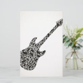 Kat een gitaar briefpapier (Staand voorkant)