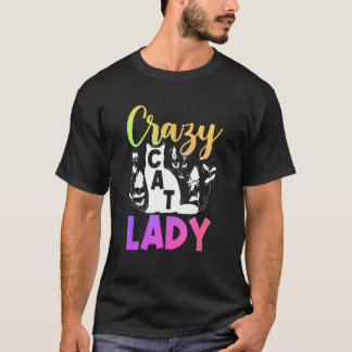 Kat  Eigenaar bloem  Gekke Katten Dame T-shirt