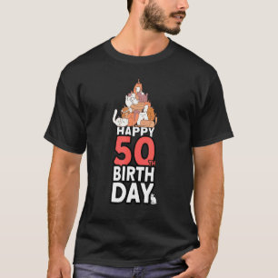 Kat eigenaar van 50 jaar Katten 50ste verjaardag T-shirt