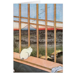 Kat en berg Fuji, Hiroshige