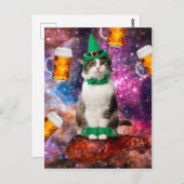 Kat en bier briefkaart (Voorkant / Achterkant)