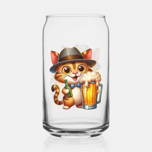 Kat En Bier Clipart Ontwerp-85244 Blikvorm Glas