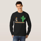 kat en cactus t-shirt (Voorkant volledig)