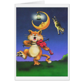 Kat en de Fiddle Children's Theme Card