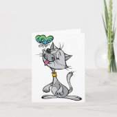 Kat en een vlinder briefkaarten (Voorkant)