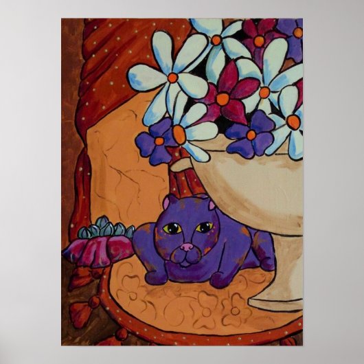 Kat en figuren poster (Voorkant)