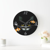 Kat en Goldfish Wall Clock Grote Klok (Huis)