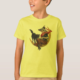 Kat en heks t-shirt