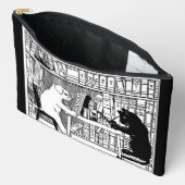 Kat en hond in de bibliotheek etui (Open)