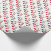 Kat en hond in kerstmis cadeaupapier (Hoek)