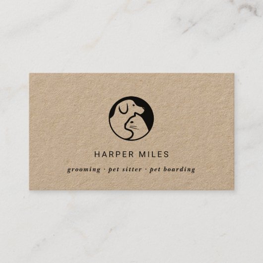 kat-en-hond-logo visitekaartje (Voorkant)