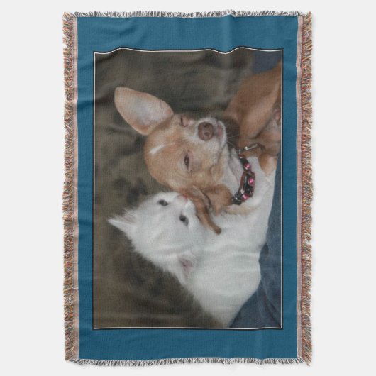 'KAT EN HOND' TAPIJT DEKEN. DEKEN (Voorkant Verticaal)