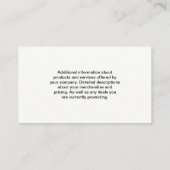 Kat en Honden Zittend | Paw en Botten Patroon Visitekaartje (Achterkant)