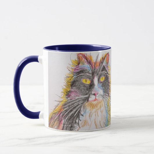 Kat- en kattekenkatten voor Cute Tuxedo Mok (Links)