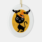 Kat en katten Halloween T-shirts en cadeautjes Keramisch Ornament (Rechts)