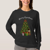 Kat en kerstboom T-shirt (Voorkant)