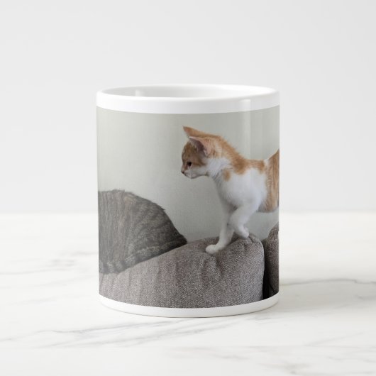 Kat en Kitten Extra Grote Beker (Voorkant)