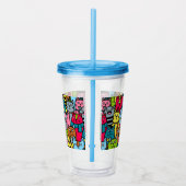 Kat en kittens acryl drinkbeker (Rechts)