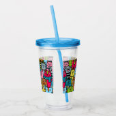 Kat en kittens acryl drinkbeker (Links)