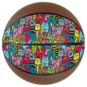 Kat en kittens basketbal (Voorkant)