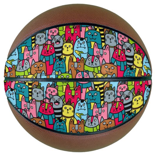 Kat en kittens basketbal (Voorkant)