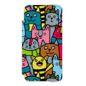 Kat en kittens incipio iPhone portemonnee hoesje (Voorkant Agenda)