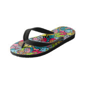 Kat en kittens kinder teenslippers (Schuin)