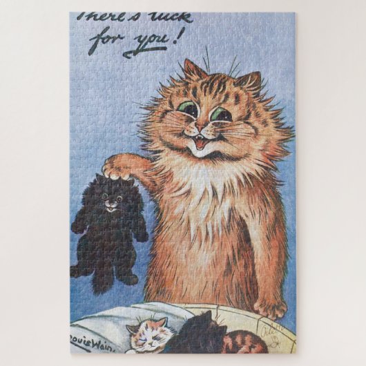 Kat en Kittens, Louis Wain Legpuzzel (Verticaal)