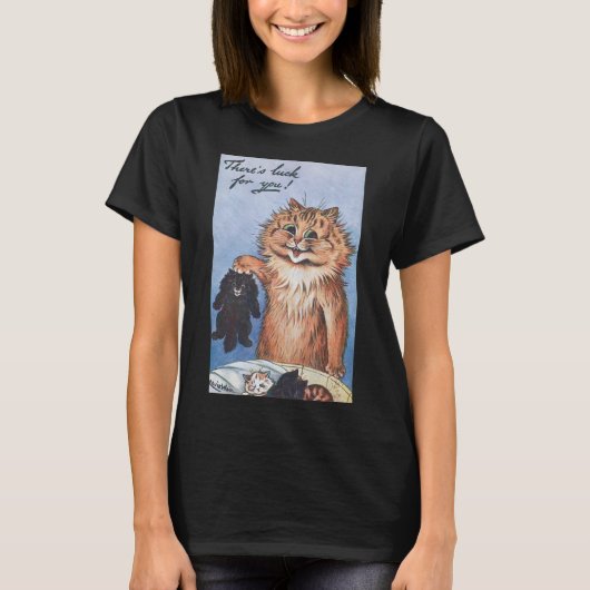 Kat en Kittens, Louis Wain T-shirt (Voorkant)