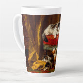 Kat en Kittens spelen met voorzitter Latte Mok (Linkerhoek)