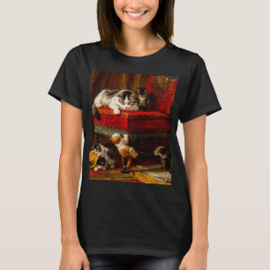 Kat en Kittens spelen met voorzitter T-shirt