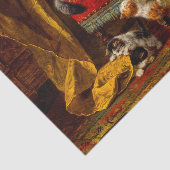 Kat en Kittens spelen met voorzitter Tissuepapier (Detail)