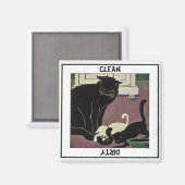 Kat en Kittens Vaatwasser Magneet (Voorkant / Achterkant)