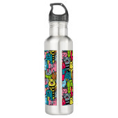 Kat en kittens waterfles  (Achterkant)