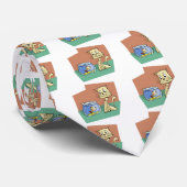 Kat en klip van viskuit stropdas (Opgerold)