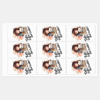 kat en koffie labels