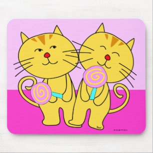 Kat en Lollipop Mousepad Muismat