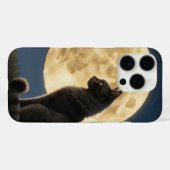 Kat en Maan Hoesje voor Telefoon (Achterkant (horizontaal))