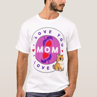 kat en moeder ontwerp T-shirt