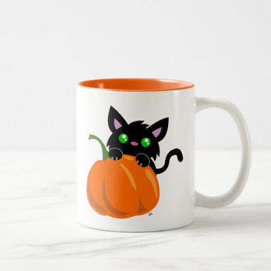 Kat en Mok van pompoen (Rechts)