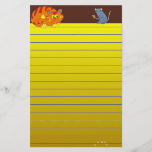 Kat en muis briefpapier