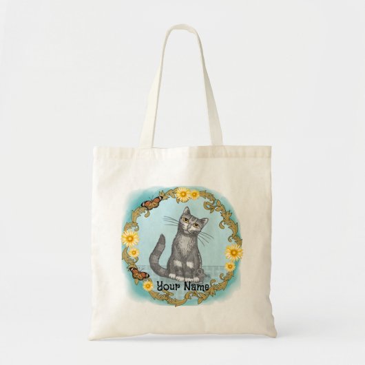 Kat en muis canvas tas (Voorkant)