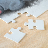 Kat en muis die kaas spelen - Jouw naam - verjaard Legpuzzel (Zijkant)