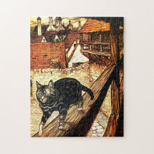 Kat en muis door Arthur Rackham Legpuzzel