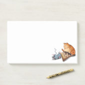Kat en muis Kaas plakken Opmerkingen Post-it® Notes (Op bureau)